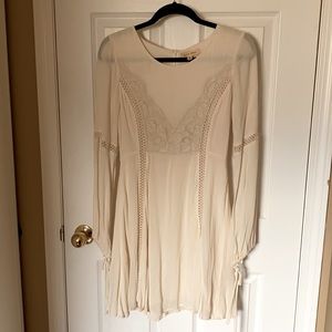 Black Swan off white boho dress